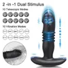 Vibratoren Male Thrusting Prostata-Massagegerät APP Wireless Remote Butt Plug Anal Vibrator Sexspielzeug für schwule Paare Stimulator 231113