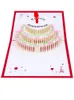 Greeting Cards 3D -Up Birthday Cake Card Anniversary Gifts Postcard Invitations Kids Wife Women Husband Gift