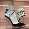 Sapatos de vestido Baotou Strappy Sandália 2023 Verão Cristal Apontado Salto Alto 231113