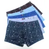 Onderbroek 6 stks/kavel 100% katoenen losse boksers vier shorts onderbroek herenboxers shorts ademende ondergoed afdrukken comfortabel katoen 230413