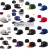 2023 Fan's Black White Gray Color Letter Baseball Mix Mix Mix Order Flat Flat Base Ball Snapback Caps Bone Chapeau Size 7-8 Ma19-4