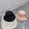 Summer Bow Fisherman Hats Women Sun Hat Portable Sunscreen Hat Outdoor Quick Drying Fabric Caps Bucket Hats