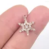 Pendentif Colliers XHN DZ-4018 Noël Flocon De Neige Trèfle Cuivre Mosaïque Zircon Pour Faire Collier Charme DIY Bijoux Accessoires En Gros