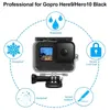 HERO MONOPODOS DE SUFIE 11 10 9 CASE preto Propertício a água de 60m Protetor de mergulho para Go Pro 9 10 GoPro9 Acessórios de capa de mergulho subaquáticos 230412