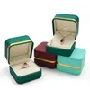 Pochettes à bijoux, boîte à pendentif haut de gamme, emballage cadeau luxueux en cuir PU, trésor de perles