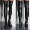 Boots Ladies Over The Knee Boots Platform Heel Women Boots Plush Warm Winter Shoes Female Slim Sexy Thigh High Boots Plus Size 35-43 AA230412