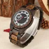 Wristwatches Classic Wooden Watch Nature Sandalwood Skeleton Quartz Roman Numerals Dial Watchband Gifts For Men Women Couple Reloj De Madera