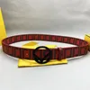 Modebrev Buckle Mens Classic Designer Belts Letter Printing Midjeband 4