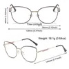 Zonnebril Cat Eye Metalen Brillen Frame Computerbril Dames Anti Blauw Licht Bril Ondersteuning Aangepaste Optische