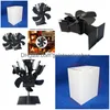 Fireplace Sets Accessories Heat Powered Stove Fan 6 Blades Log Wood Ecofan Quiet Home Efficient Distribution 220505 Drop Delivery G Otrmg