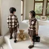 Pulôver criança bebê irmão combinando roupa irmão irmã roupas família casaco camisola colete 231113