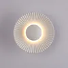 Vägglampa led moderna sconce vit metall icke dimbara lampor unik stil 5w utomhus 3000k varma sconces