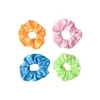 Lysande scrunchies ledde hårband hästsvanshållare huvudbonader kvinnor flickor elastiska satin silkeslen skrapande slipsar repetillbehör FY3457 SS0413