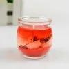 유리 항아리 바다 껍질을 가진 향기로운 양초 해양 젤리 양초 낭만적 인 장식 향이 발렌타인 웨딩 생일 선물 선물 p230412