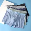 Underbyxor Mäns trosor Män underkläder Boxershorts Män Boxare Ice Silk Sexig Boxer Man Shorts Mesh Antibacterial Underpants L-4XL 230413