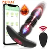 Vibratorer Telescopic Vibration Butt Plug Anal Vibrator Wireless Remote Sex Toys For Women Ass Dildo Prostate Massager Men Buttplug 231113