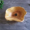 Bowls 20-24cm Household Fruit Bowl Hand-Carved Root Creative Living Room Real Wood Candy Plate Salad