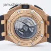 AP Swiss Luxury Watch Epic Royal Oak Offshore Series 26401ro Rose Gold Ceramic Mens Fashion Leisure Sports Back Transparent Chronometer Mechanical Wristwatch 8N00