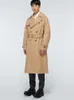 Heren Trench Coats Medium en lange taille Sluiting Casual Wind Breaker Autumn Winter 2023 Koreaanse kaki Dunne mode veelzijdige jas 230413