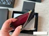 10a torba damska Portfel mody kawior skóra duża pojemność torba na kartę High End Metal Logo Diamond Checker Luksusowy projektant Portfel z pudełkiem