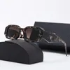 مصمم فاخر نظارة شمسية رجل النساء مستطيلات شمسية للجنسين مصمم Goggle Beach Sun Glasses Retro Frame Design Luxury PR17