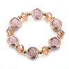 Strand Multicolore Crack Perlé Bracelet Bracelets En Cristal Élastique Pour La Mode Brillant Charme Femmes Bijoux De Mariage