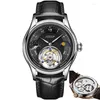 Orologi da polso Esopo Meccanico Flying Tourbillon Orologio da scheletro impermeabile da uomo Top Orologi da uomo multifunzionali automatici