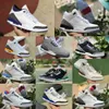 Jumpman Racer Blue 3 3S Basketball Shoes Mens Dark Iirs Cool Grey A Ma Maniere UNC Hall Of Fame FREE THROW LINE Denim Red Black Cement Pure White Tinker Trainer Sneakers