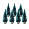 Décorations de Noël 5pcs 5cm125cm mini arbre or vert petit pin sisal placé dans l'année de bureau ornements de fête de Noël Navidad 231113