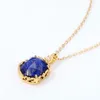 Brins Cordes ALLNOEL Naturel 108mm Lapis Lazuli 925 Sterling Sliver Pendentif Collier Pour Femmes 45cm Chaîne Vintage Cadeaux Fine Jewelry 230412