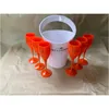 Ice Buckets And Coolers 6 Cups 1 Bucket Wine Glass 3000Ml Acrylic Goblets Champagne Glasses Bar Party Bottle Cooler Drop Delivery Home Otgnp