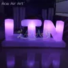 Customized LED Lighting Inflatable Letters of Alphabet Advertising Billboard Colorful Letters Set Balloon for Sale