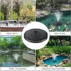 Décorations de jardin 4 fixateurs flottant fontaine solaire étang réservoir pompe à eau pour bain d'oiseaux 2.2W alimenté avec 7 buses lampe