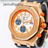 Ap Swiss Luxury Watch Watch Men's Watch Royal Oak Off Shore 26217or Automatic Mechanical Watch Rose Gold Timing 42mmm Blank Card Set 13 Years Old) Ls7j
