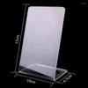 Jewelry Pouches 1pc Transparent Acrylic 72 Holes Earring Display Board Ear Lip Stand 20-16G Bone Stud Pendulum