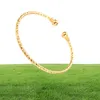 DIY Whole dom size Solid Yellow Gold Filled Dubai bangles Fine Gold Helix Ethiopian bangle bracelet African Women8408048