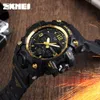 Reloj Digital SKMEI LED 1155 B, reloj informal de regalo, relojes electrónicos para hombre, relojes de pulsera impermeables con pantalla Dual, envío directo