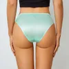 Anpassad broderuttryck plus storlekar Nylon Silk Bikini Tanga trosor Kort kvinnor Sexiga underkläder