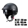 Casques de moto demi visière rétractable pour vélo Cruiser Scooter ATV