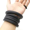 Bangle YD YDBZ Fashion Charm Personality Rubber Rope Bracelet Women s Jewelry Hand Crafted Gothic Punk Black Bracel 231110