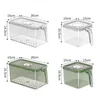 Förvaringsflaskor kök matlåda transparent låda stor kapacitet stapel tätade lock frukt grönsaksbehållare för hemmet