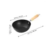 Kokkärl matar wok stir-stek panna nonstick stek köksredskap tillbehör traditionell kök kruka liten gas spis