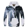 Hoodies masculinos gráfico streetwear tem um chapéu oversized ventilar sem zíper impressão 3d animal internet celebridade macaco