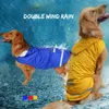 Vêtements pour chiens grand imperméable imperméable Golden Retriever Husky grand manteau de pluie à capuche pour animaux de compagnie à deux pattes vêtements pour chiens