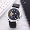 Longin Wristwatches for Men 2023 Novos relógios masculinos 40mm Tourbillon Automatic Mechanical Watch Top Luxury Brand Leather Strap Moon Fase Men Fashion Montre de Luxe