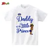 Dopasowanie rodziny stroje małe koszule Prince Birthday Party Boy Baby Shower Personalizowane imię Onesie 231113