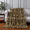 Couvertures Luxe léopard point jeter couverture chambre décor plaid couvre-lit bébé couvertures poilu hiver lit couvre canapé couverture grande épaisse fourrure 231110