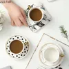 Tazze Set di tazze da caffè in ceramica Creativo Tè pomeridiano Tazza da ufficio Stile nordico Bere domestico