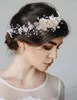 Hair Clips Crystal Headbands Wedding Accessories Handmade Floral Pearl Rhinestone Headwear Ornament Head Piece For Girls Bridal