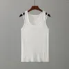 Camisoles & Tanks Women's Summer Sleeveless Casual Knitted Tops Basic Loose Solid Color Shirts Tank Back Cut Top Women
